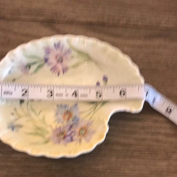 Vintage hand painted floral bowls keepsake what not dishes two signed R Allen - Picture 8 of 14